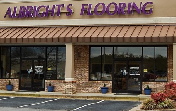storefront image of Albright's Flooring showroom