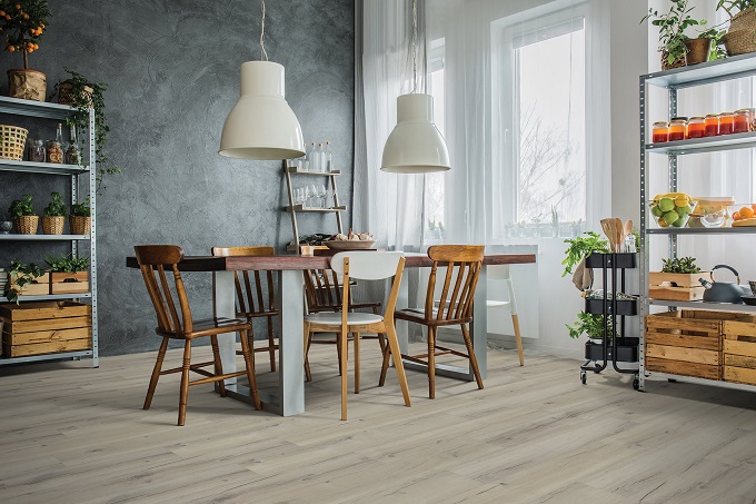 Grey Modern Kitchen Flooring - Twenty and Oak