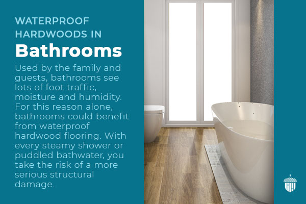 waterproof hardwoods in bathrooms graphic