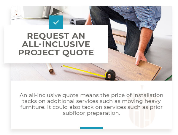 request an all inclusive project quote graphic