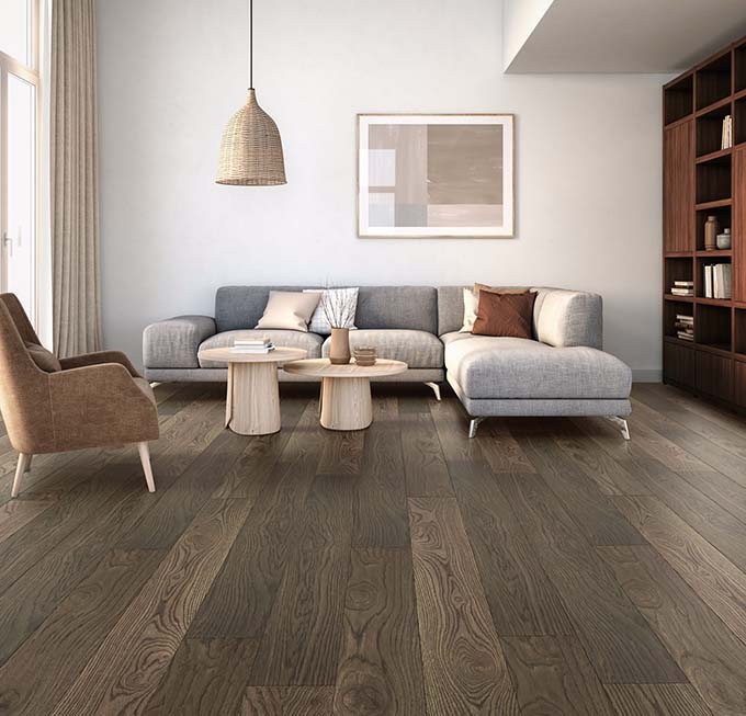Natural Wood Floors for Den | Twenty and Oak