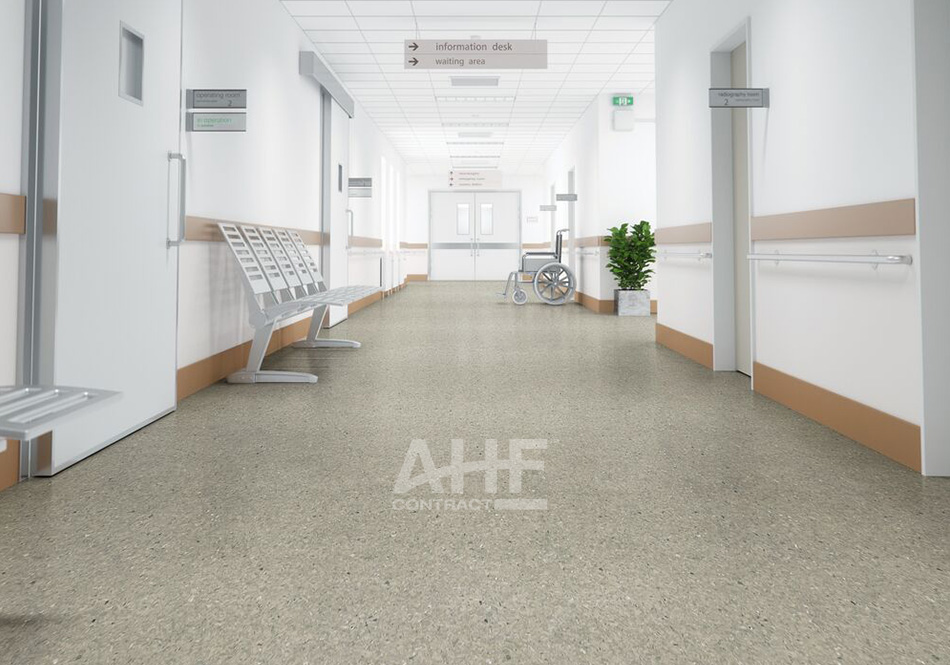 AHF Contract, Mixed and Variegated color Fog in hospital corridor