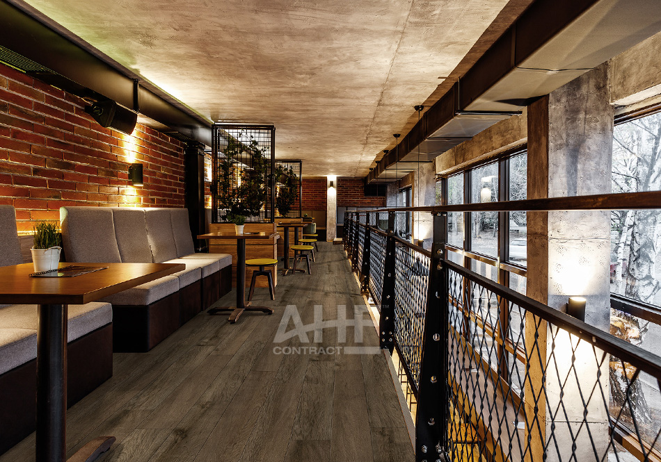 AHF Contract Rewilding color Bucolic Forest in restaurant