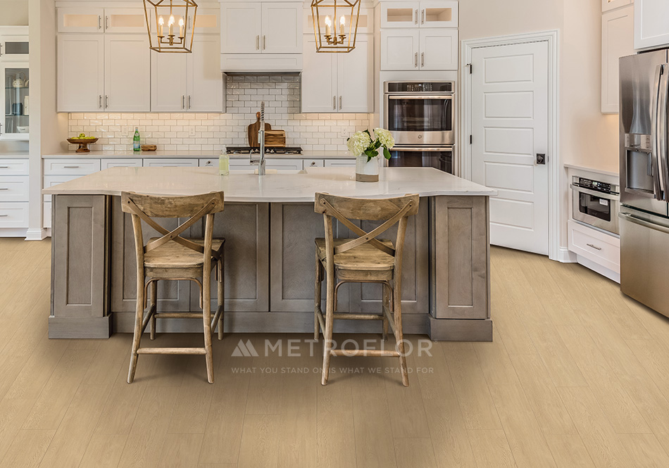 Inception 120 color Cottage Oak waterproof flooring in kitchen