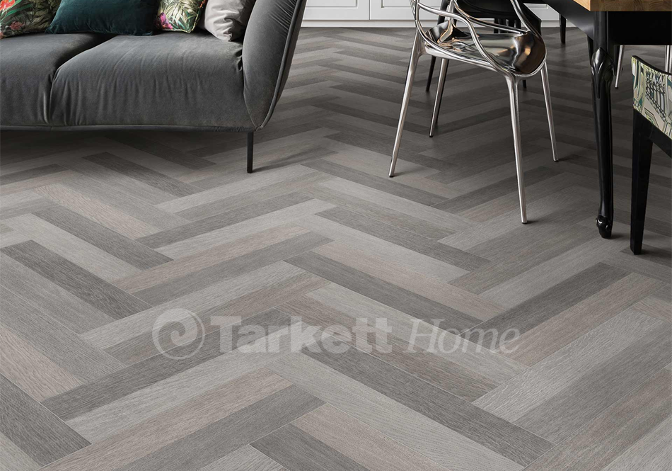 Easy Living, Tarkett Home, Herringbone Charcoal