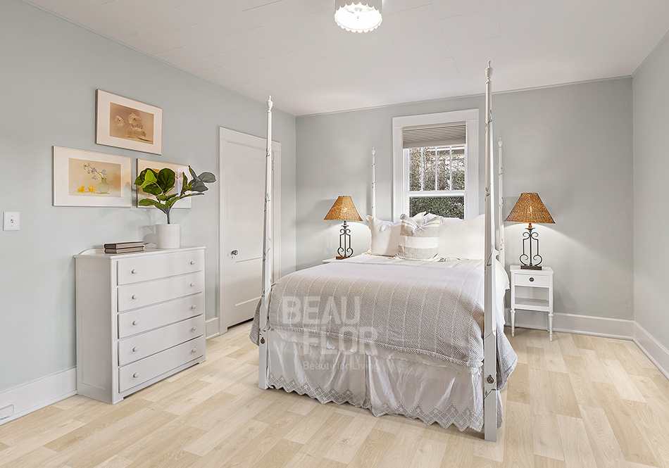 Beauflor, Blacktex HD, Corduroy in guest bedroom